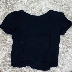 BLACK CROP TOP!!!!!!!!!!!!!